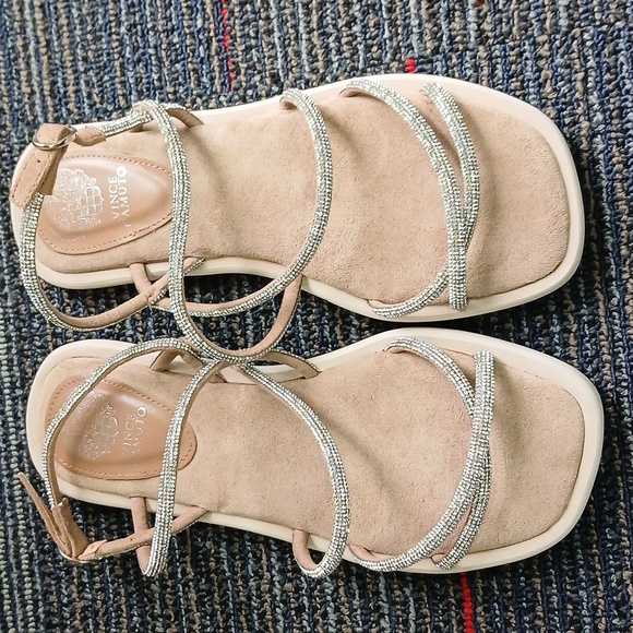 Vince Camuto Jimena Sandal Rhinestones 9M New - Picture 3 of 8